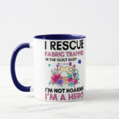 Mug Citation de couture drôle Machine à coudre florale (Gauche)