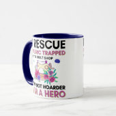 Mug Citation de couture drôle Machine à coudre florale (Devant gauche)
