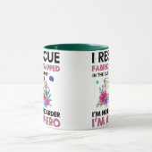 Mug Citation de couture drôle Machine à coudre florale (Centre)