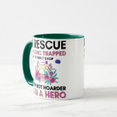 Mug Citation de couture drôle Machine à coudre florale (Devant gauche)