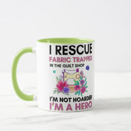 Mug Citation de couture drôle Machine à coudre florale