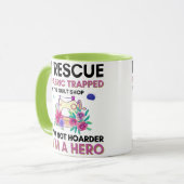 Mug Citation de couture drôle Machine à coudre florale (Devant gauche)