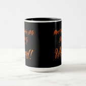 Mug Citation de cuisine d'Halloween (Centre)