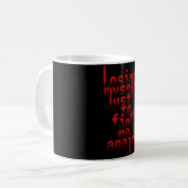 Mug Citation de découverte de soi Typographie Design (Devant gauche)