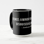 Mug Citation de définition de la bierce Ambrose (Devant gauche)