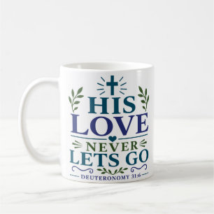 Mug Citation de dévotion d'amour qui ne lâche jamais