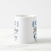 Mug Citation de dévotion matinale Dieu Vous Tiens Étro (Centre)