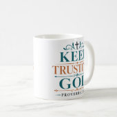 Mug Citation de dévotion matinale pour continuer à fai (Devant droit)