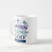 Mug Citation de dévotion matinale pour demain appartie (Devant gauche)