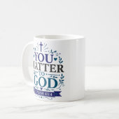 Mug Citation de dévotion quotidienne chrétienne Vous C (Devant gauche)
