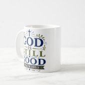 Mug Citation de dévotion scripturaire Dieu Est Toujour (Devant gauche)