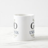 Mug Citation de dévotion spirituelle Dieu comprend (Centre)