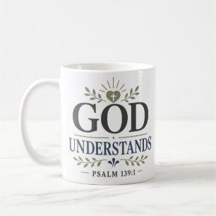 Mug Citation de dévotion spirituelle Dieu comprend