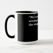 Mug Citation De Dietrich Bonhoeffer Sur Les Gens Stupi (Gauche)