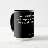Mug Citation De Dietrich Bonhoeffer Sur Les Gens Stupi (Devant gauche)