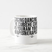 Mug Citation de Dj Deejay Citation drôle de danse Fest (Devant gauche)