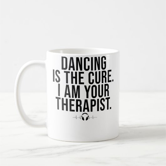 Mug Citation de Dj Deejay Drôle de Danse Citation Fest (Gauche)