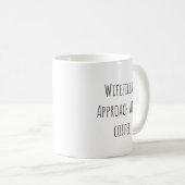 Mug Citation de femme mariée drôle (Devant droit)