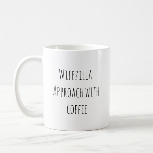 Mug Citation de femme mariée drôle (Gauche)