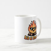 Mug Citation de feu de camp de caricature Kawaii (Devant droit)