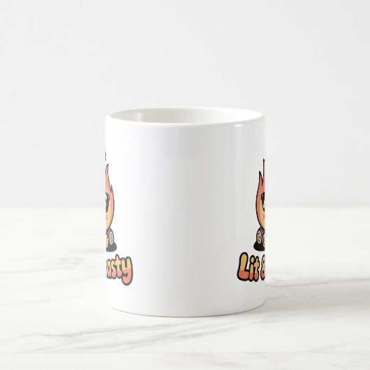 Mug Citation de feu de camp de caricature Kawaii (Centre)
