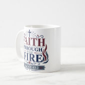 Mug Citation de foi chrétienne à travers le feu (Devant gauche)