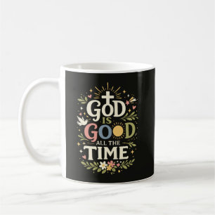 Mug Citation de foi chrétienne Dieu est bon tout le te