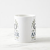 Mug Citation de foi chrétienne : Dieu est la réponse (Centre)
