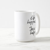 Mug Citation de foi chrétienne écrite à la main Minima (Devant droit)