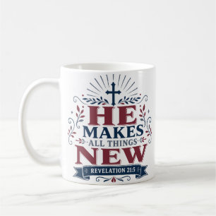 Mug Citation de foi chrétienne Il fait toutes choses n