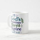 Mug Citation de foi chrétienne : Les promesses de Dieu (Devant gauche)