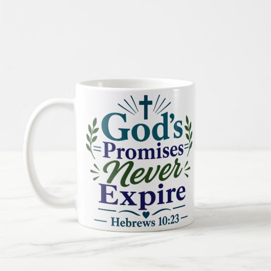 Mug Citation de foi chrétienne : Les promesses de Dieu (Gauche)