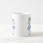 Mug Citation de foi chrétienne : L'espérance grandit (Centre)