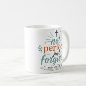 Mug Citation de foi chrétienne : Pas Parfait, Juste Pa (Devant droit)