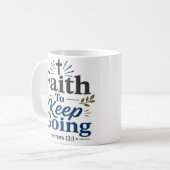 Mug Citation de foi chrétienne pour continuer (Devant gauche)