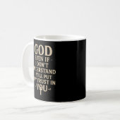 Mug Citation de foi chrétienne religieuse (Devant gauche)