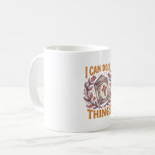 Mug Citation de foi florale chrétienne Modèle de chemi (Devant gauche)