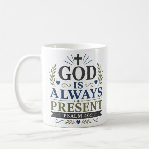 Mug Citation de foi spirituelle : Dieu est toujours pr