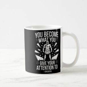 Mug Citation de force mentale Épictète stoïque Hommes
