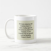 Mug citation de frankl de vainqueur (Gauche)