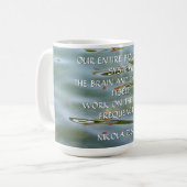 Mug Citation de fréquence de Nikola Tesla – Ondulation (Devant gauche)
