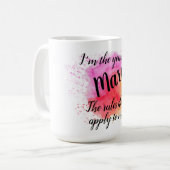 Mug Citation de frère le plus jeune (Devant gauche)