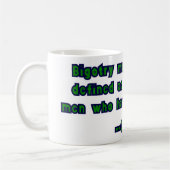 Mug Citation de G.K. Chesterton sur la bigoterie (Gauche)