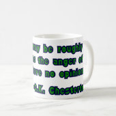 Mug Citation de G.K. Chesterton sur le fanatisme (Devant droit)
