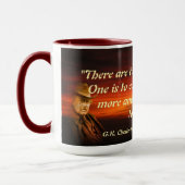 Mug Citation de G.K. Chesterton sur l'obtention de suf (Gauche)