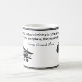 Mug Citation de George Bernard Shaw sur le parachute d (Centre)