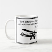 Mug Citation de George Bernard Shaw sur le parachute d (Gauche)