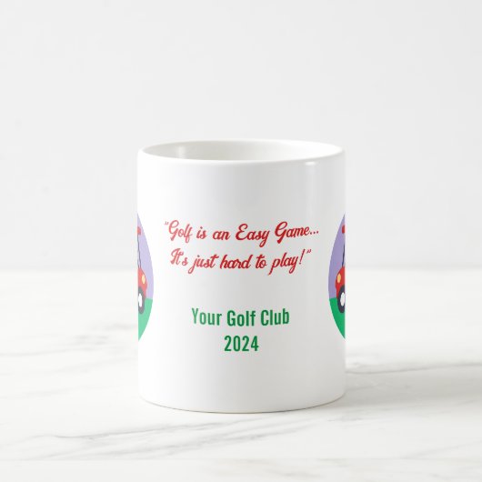 Mug Citation de golf Musique commémorative (Centre)