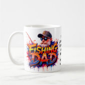 Mug Citation de graffiti de Pêcheur papa (Gauche)