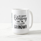 Mug Citation de grand-mère avec photo (Devant droit)